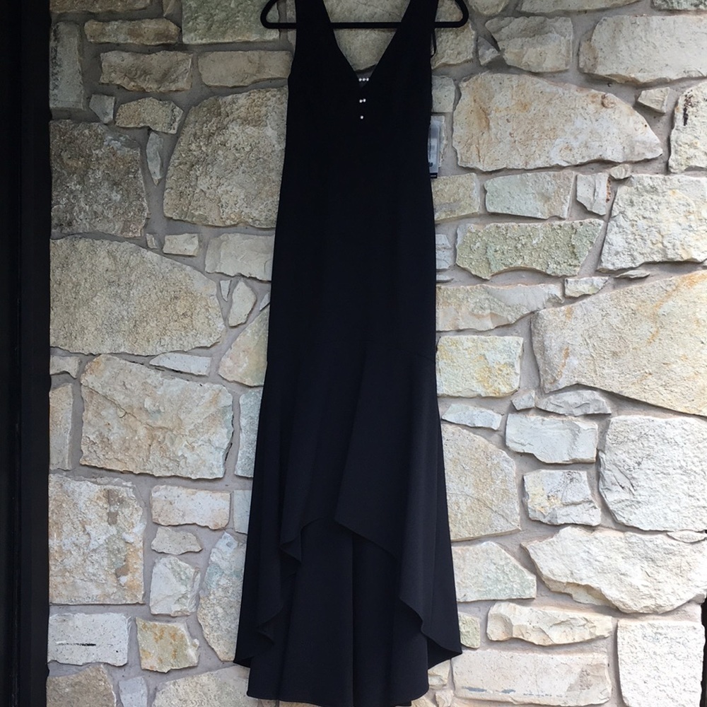 Karl Lagerfeld mermaid style black evening dress gown